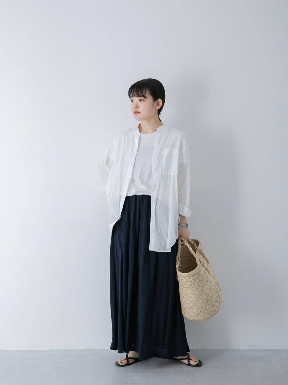かぐれ（カグレ）の「リネンカットスカート（スカート）」 - WEAR