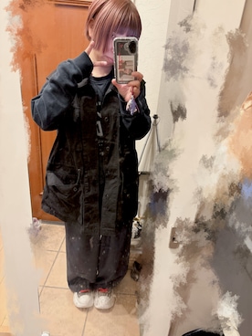 「studio CLIP（スタディオクリップ）のアイテム（パンツ）」を使った、りよさん（レディース・150cm）の春コーディネート