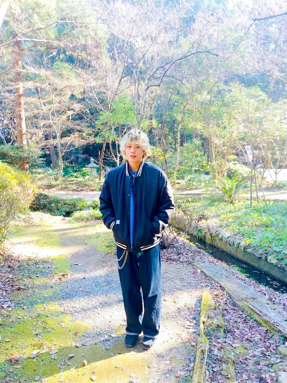 「schottの【WEB LIMITED】Schott/ショット/AWARD JACKET/スタジャン（スタジャン、ブラック系）」を使った、mryshrさん（メンズ・183cm）の冬コーディネートの1枚目の写真