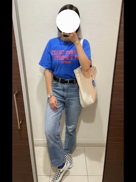 「USEDo（ユーズド）のアイテム（トップス）」を使った、なっちゃんさん（レディース・164cm）の秋コーディネート