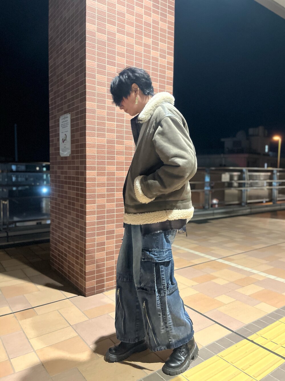 アムネシア｜CLELのムートンコートを使ったコーディネート - WEAR 