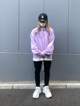 「DANKE SCHON（ダンケシェーン）のアイテム（スウェットパンツ）」を使った、佐藤友則さん（メンズ・165cm）の冬コーディネート