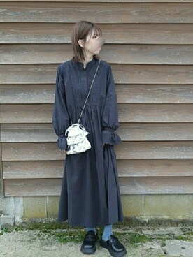 「tiny tiny（ティニーティニー）のアイテム（バッグ）」を使った、あんさん（レディース・161cm）の春コーディネート