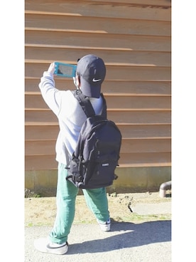 「＆yam（アンドヤム）のアイテム（パンツ）」を使った、あんさん（キッズ・122cm）の冬コーディネート