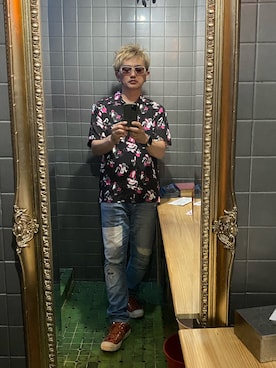 平野誠さん（メンズ・174cm）の夏コーディネート