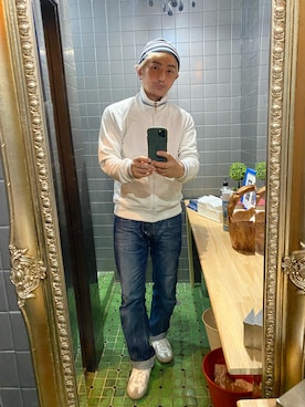 「PUMA（プーマ）のアイテム（ジャージ）」を使った、平野誠さん（メンズ・174cm）の夏コーディネート