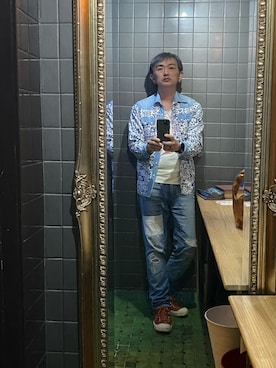 平野誠さん（メンズ・174cm）の春コーディネート