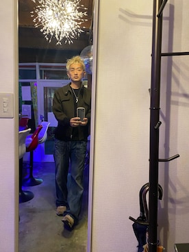 「BARTACK（バータック）のアイテム」を使った、平野誠さん（メンズ・174cm）の秋コーディネート
