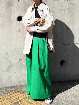「オールスター」｜「アイテム（その他アウター）」を使った、Seikoさん（レディース・163cm）の冬コーディネート