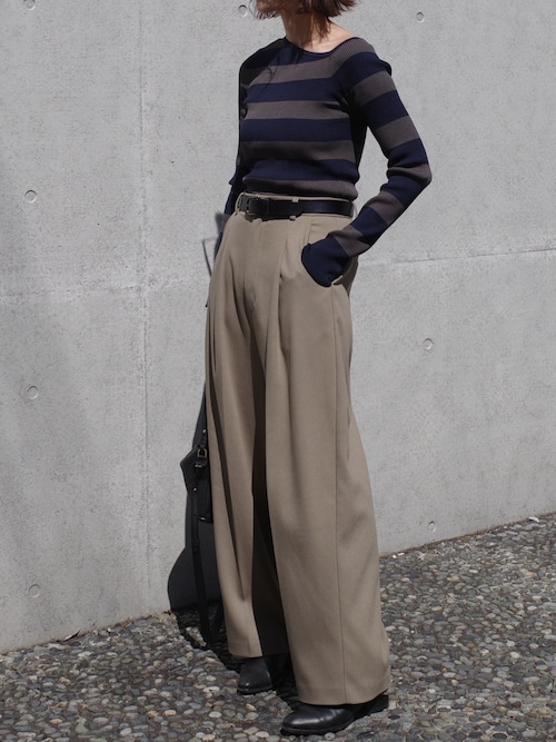 ワンショルダーニットプルオーバー