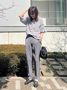 「PRADA（プラダ）のアイテム」を使った、Seikoさん（レディース・163cm）の春コーディネート