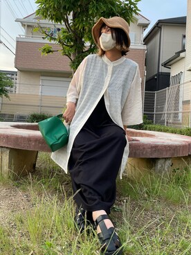 「CFT.（シフト）のアイテム（ワンピース/ドレス）」を使った、きな☆ki_naさん（レディース・153cm）の夏コーディネート