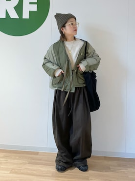 「Onitsuka Tiger（オニツカタイガー）のアイテム」を使った、きな☆ki_naさん（骨格ストレート・レディース・153cm）の冬コーディネート