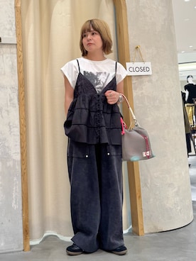 「CIAOPANIC TYPY（チャオパニックティピー）のアイテム（パンツ）」を使った、きな☆ki_naさん（レディース・153cm）の夏コーディネート