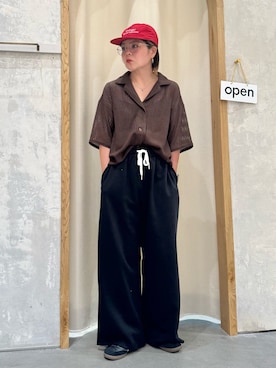 「アイテム（スウェットパンツ）」を使った、きな☆ki_naさん（レディース・153cm）の夏コーディネート