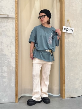 「アイテム（ベルト）」を使った、きな☆ki_naさん（レディース・153cm・40代）の夏コーディネート