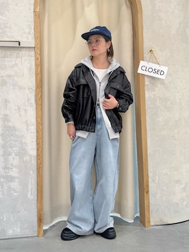 「アイテム（タンクトップ）」を使った、きな☆ki_naさん（レディース・153cm）の秋コーディネート