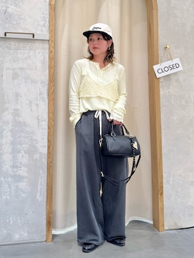 「CIAOPANIC TYPY（チャオパニックティピー）のアイテム（パンツ）」を使った、きな☆ki_naさん（レディース・153cm）の春コーディネート