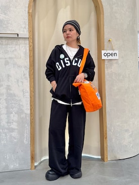 「韓国ファッション」｜「アイテム（パーカー）」を使った、きな☆ki_naさん（レディース・153cm）の秋コーディネート