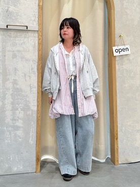 「CIAOPANIC TYPY（チャオパニックティピー）のアイテム（パンツ）」を使った、きな☆ki_naさん（レディース・153cm）の春コーディネート