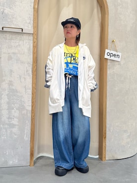 「アイテム（帽子）」を使った、きな☆ki_naさん（レディース・153cm）の秋コーディネート