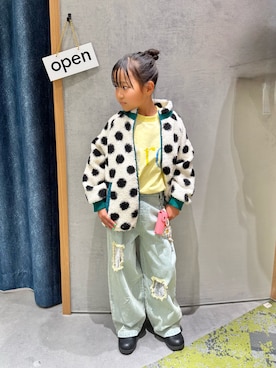 きな☆ki_naさん（キッズ・123cm）の冬コーディネート