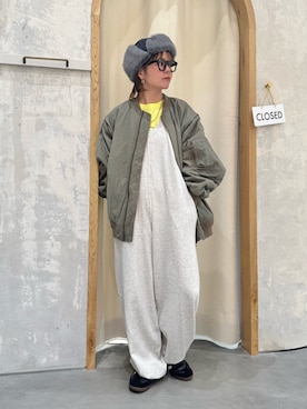 「アイテム（MA-1）」を使った、きな☆ki_naさん（レディース・153cm）の秋コーディネート