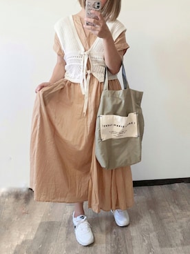 「SPRUCE（スプルース）のアイテム」を使った、きな☆ki_naさん（レディース・153cm）の夏コーディネート