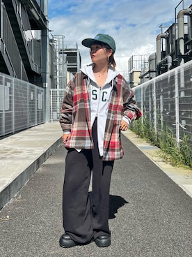 「アイテム（パーカー）」を使った、きな☆ki_naさん（レディース・153cm）の秋コーディネート