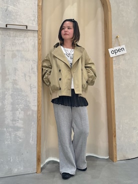 「CIAOPANIC TYPY（チャオパニックティピー）のアイテム（パンツ）」を使った、きな☆ki_naさん（レディース・153cm）の春コーディネート