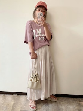 「GRL（グレイル）のアイテム（サンダル）」を使った、きな☆ki_naさん（レディース・153cm）の夏コーディネート