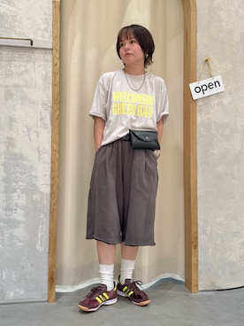 「アイテム（Tシャツ/カットソー）」を使った、きな☆ki_naさん（レディース・153cm・40代）の夏コーディネート