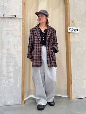 「アイテム（テーラードジャケット）」を使った、きな☆ki_naさん（レディース・153cm）の冬コーディネート