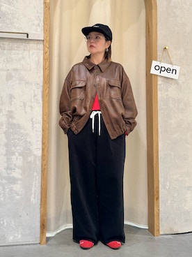 「アイテム（ブルゾン）」を使った、きな☆ki_naさん（レディース・153cm）の秋コーディネート