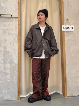 「アイテム（スウェットパンツ）」を使った、きな☆ki_naさん（レディース・153cm）の秋コーディネート