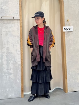 「アイテム（ジャージ）」を使った、きな☆ki_naさん（レディース・153cm）の秋コーディネート