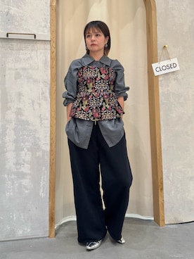 「アイテム（スウェットパンツ）」を使った、きな☆ki_naさん（レディース・153cm）の秋コーディネート