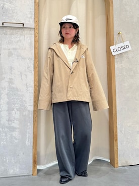 「CIAOPANIC TYPY（チャオパニックティピー）のアイテム（キャップ）」を使った、きな☆ki_naさん（レディース・153cm）の春コーディネート