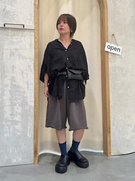 「アイテム（ブーツ）」を使った、きな☆ki_naさん（レディース・153cm・40代）の夏コーディネート