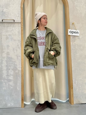 「CIAOPANIC TYPY（チャオパニックティピー）のアイテム（ブルゾン）」を使った、きな☆ki_naさん（レディース・153cm）の秋コーディネート