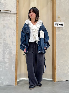 「CIAOPANIC TYPY（チャオパニックティピー）のアイテム（パンツ）」を使った、きな☆ki_naさん（レディース・153cm）の春コーディネート