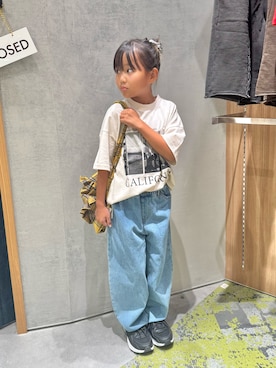 「アイテム（バックパック/リュック）」を使った、きな☆ki_naさん（キッズ・123cm）の秋コーディネート