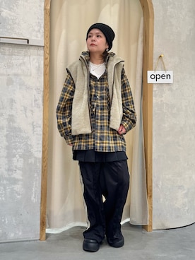 「アイテム（スウェットパンツ）」を使った、きな☆ki_naさん（レディース・153cm）の秋コーディネート