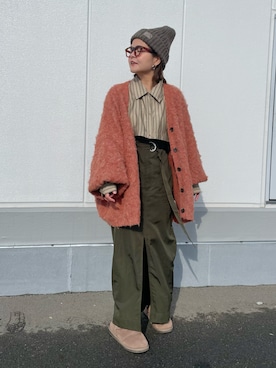 「新星WEARISTAにエントリー」｜「アイテム（ニットキャップ/ビーニー）」を使った、きな☆ki_naさん（レディース・153cm）の冬コーディネート