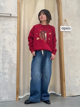 「GEVACO（ゲバコ）のアイテム」を使った、きな☆ki_naさん（レディース・153cm）の冬コーディネート