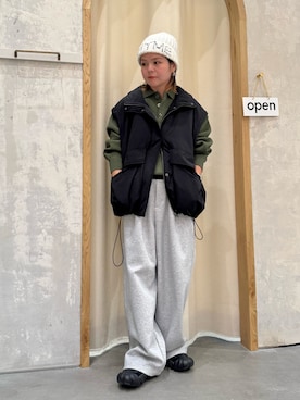 「アイテム（ブルゾン）」を使った、きな☆ki_naさん（レディース・153cm）の冬コーディネート