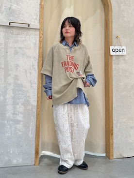 「CIAOPANIC TYPY（チャオパニックティピー）のアイテム（アクセサリー）」を使った、きな☆ki_naさん（レディース・153cm）の夏コーディネート