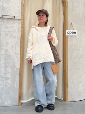 「アイテム（トートバッグ）」を使った、きな☆ki_naさん（レディース・153cm）の秋コーディネート