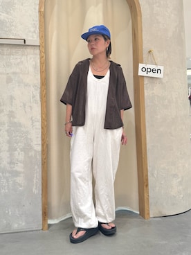 「アイテム（オールインワン・サロペット）」を使った、きな☆ki_naさん（レディース・153cm）の夏コーディネート