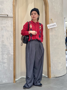 「アイテム（キーホルダー）」を使った、きな☆ki_naさん（レディース・153cm）の秋コーディネート